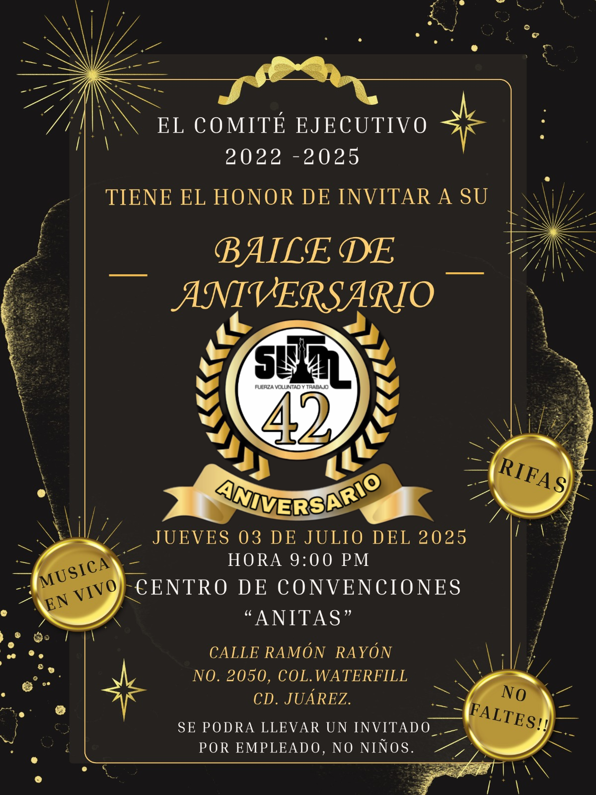 Festejo de Aniversario del SUTM.